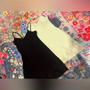 Wet Seal Chemise Set with Lace Trim